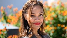 Zoe Saldana headshot at cannes 2024