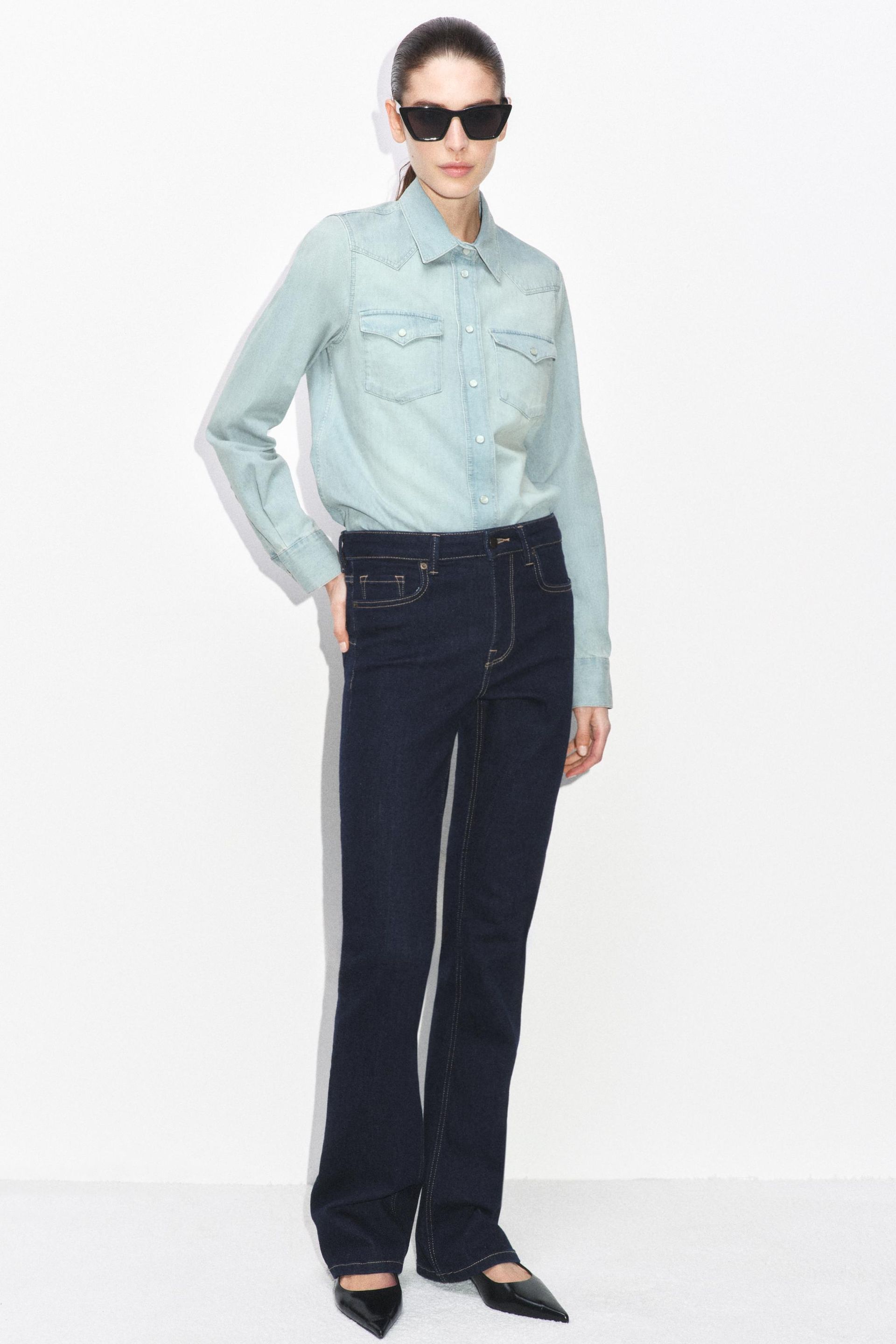 Zw Collection Bootcut High-Waist Jeans
