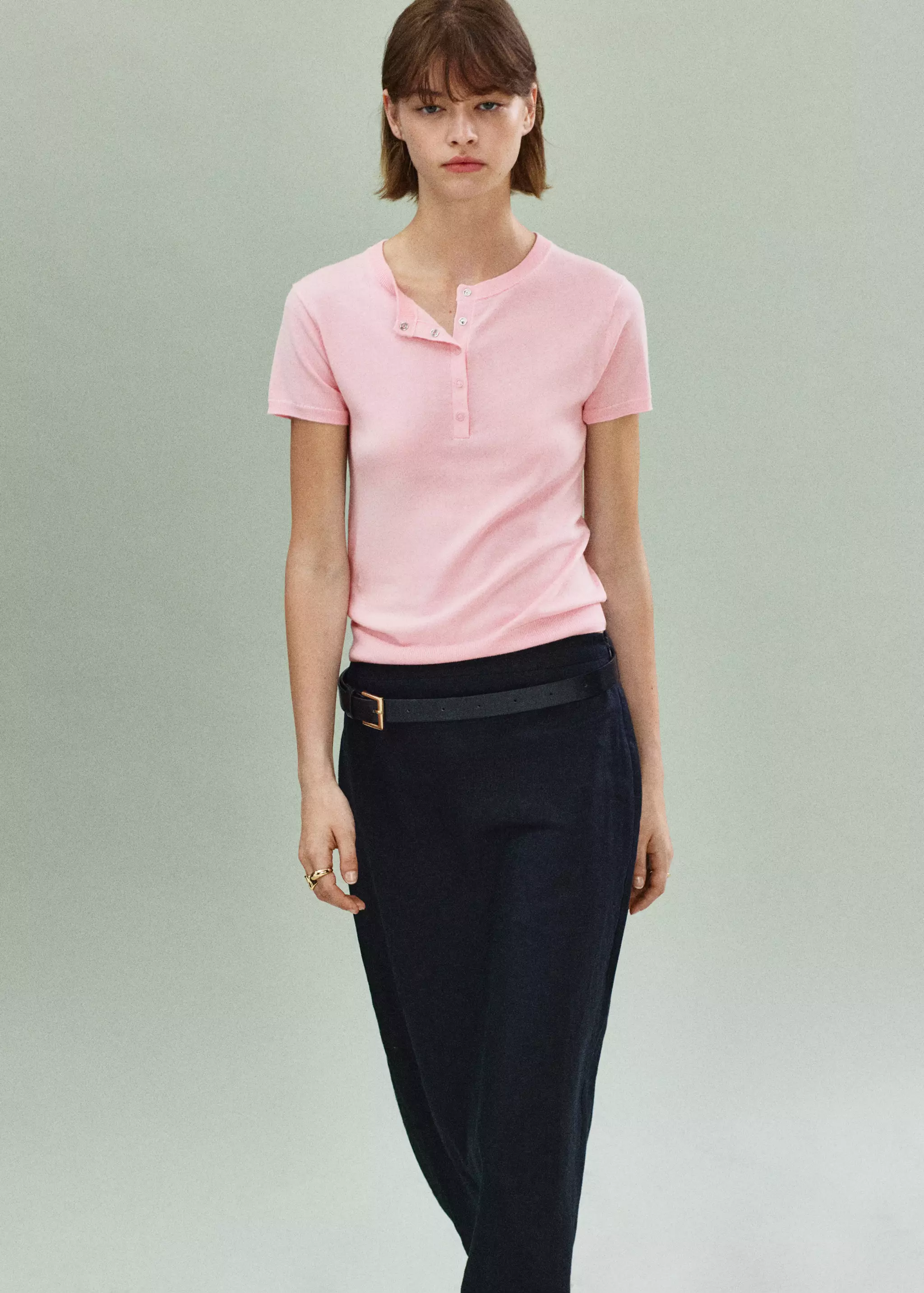 Short-Sleeved Fine-Knit Sweater - Women | Mango Usa
