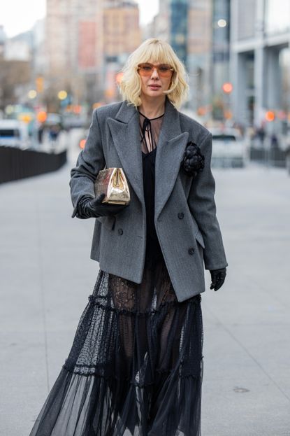 Brooches Were a Top Street Style Accessory Trend at New York Fashion ...