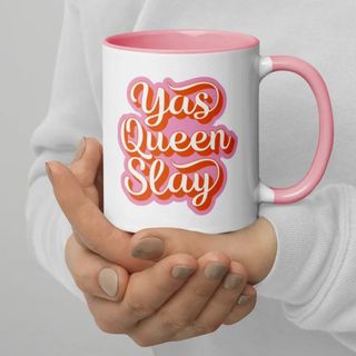 Sassy typo mug with pink attitude