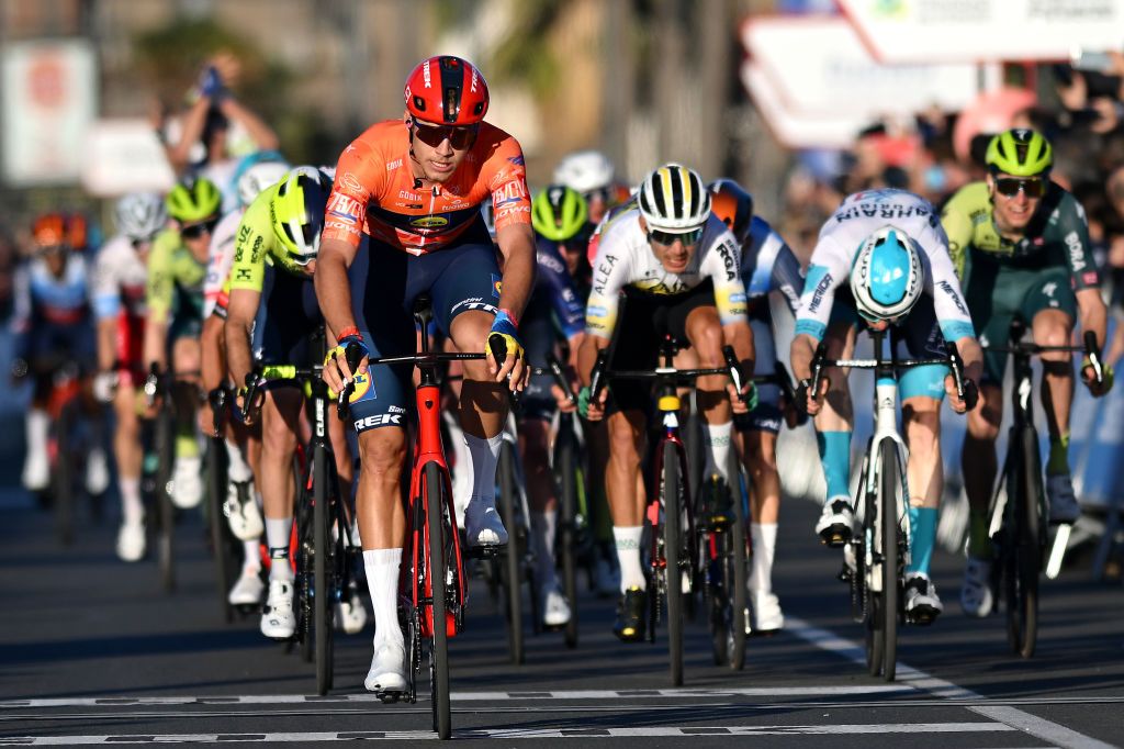 Jonahan Milan won the sprint on the final stage of the Volta a la Valenciana but it was for second place