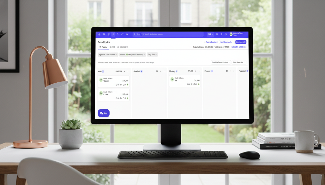 Capsule CRM being used in a modern office spacew