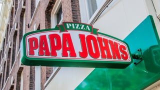 Papa John's pizza sign