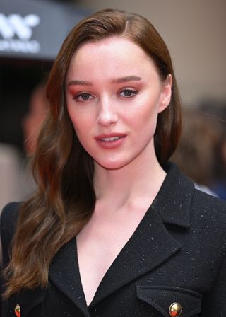 Phoebe Dynevor attends The Prince's Trust Awards 2022 at Theatre Royal Drury Lane on May 24, 2022 in London, England