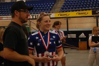 Jennie Reed claimed her first endurance title in the scratch race.