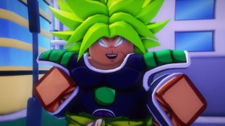 A Dragon Ball styled character in Anime Reborn the Roblox experience