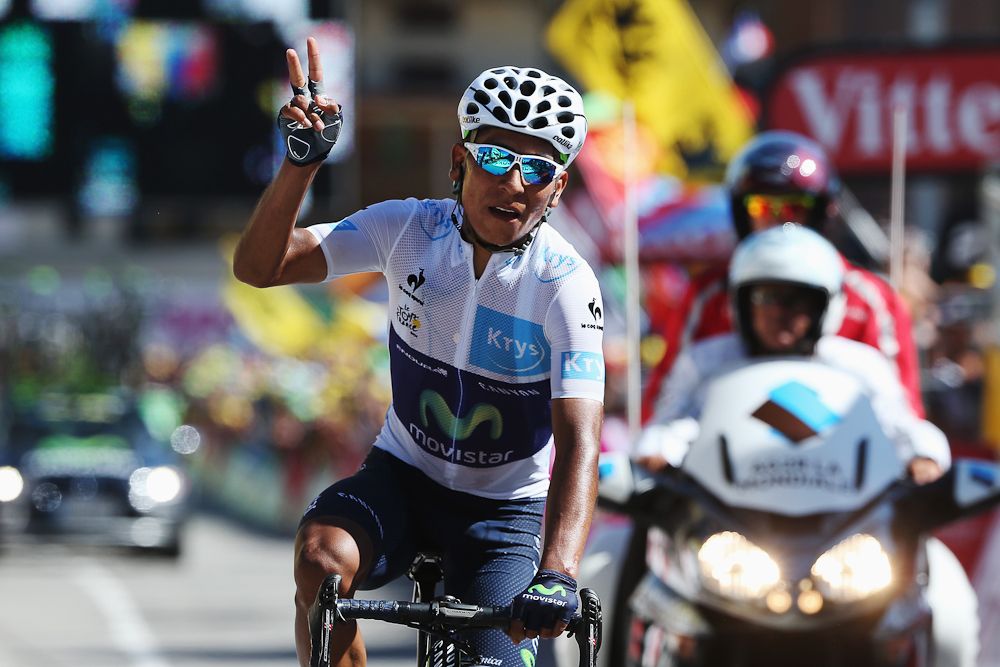 Nairo Quintana finsihed second on stage 20