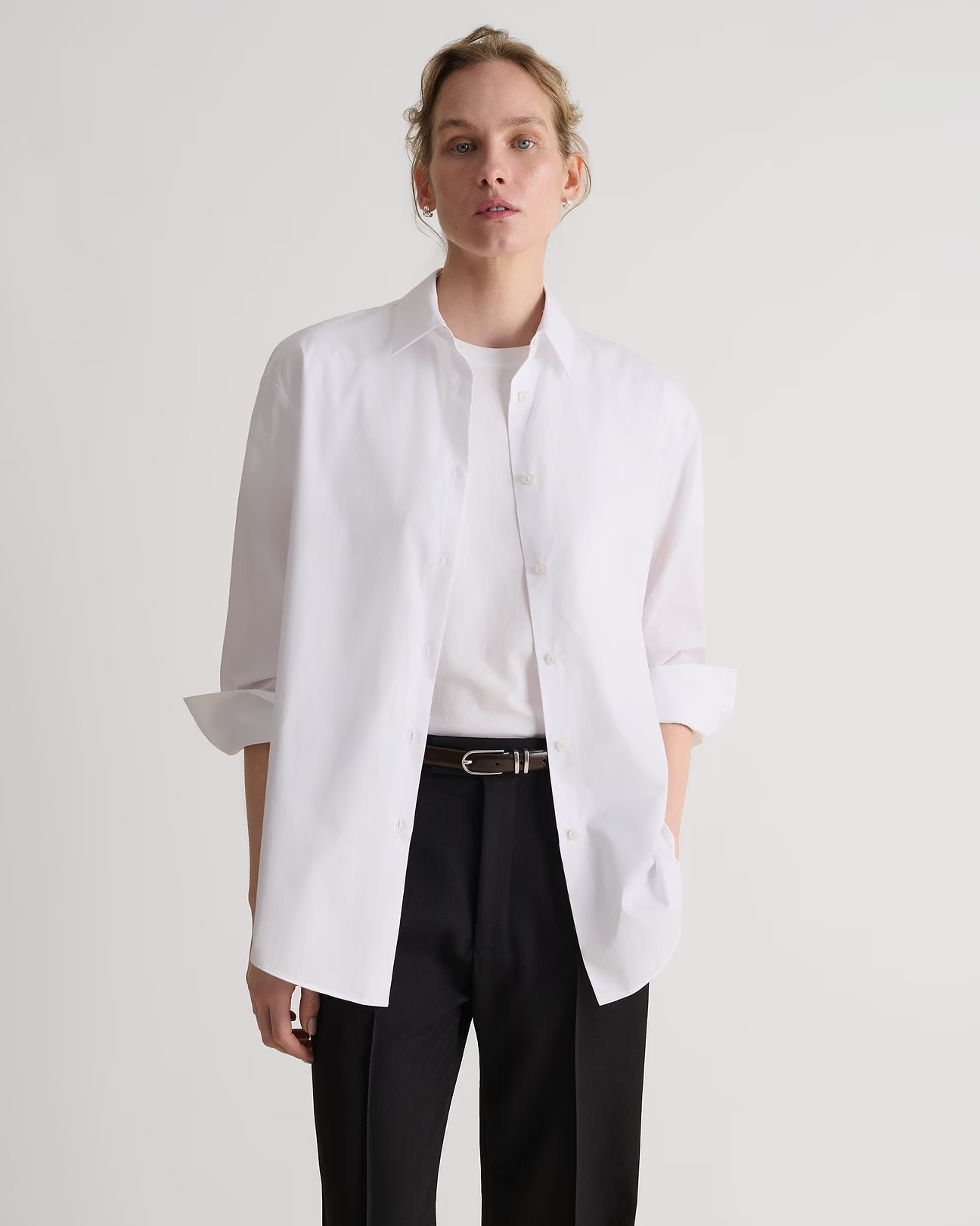 Rise &amp;amp; Fall, Organic Cotton Oversized Poplin Shirt