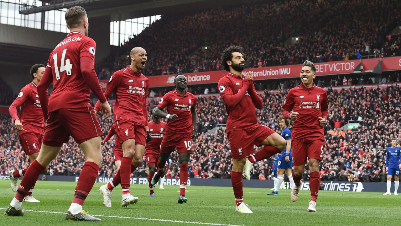 Liverpool forward Mohamed Salah scored a superb long-range goal against Chelsea at Anfield