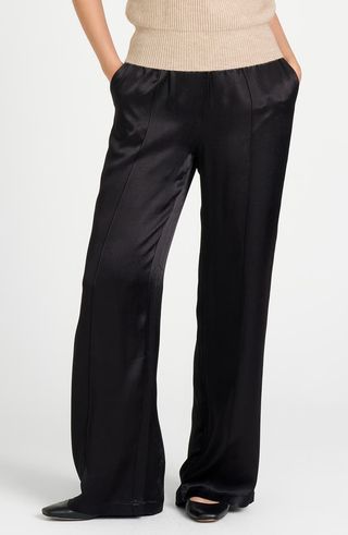 Livingston Wide Leg Satin Pants