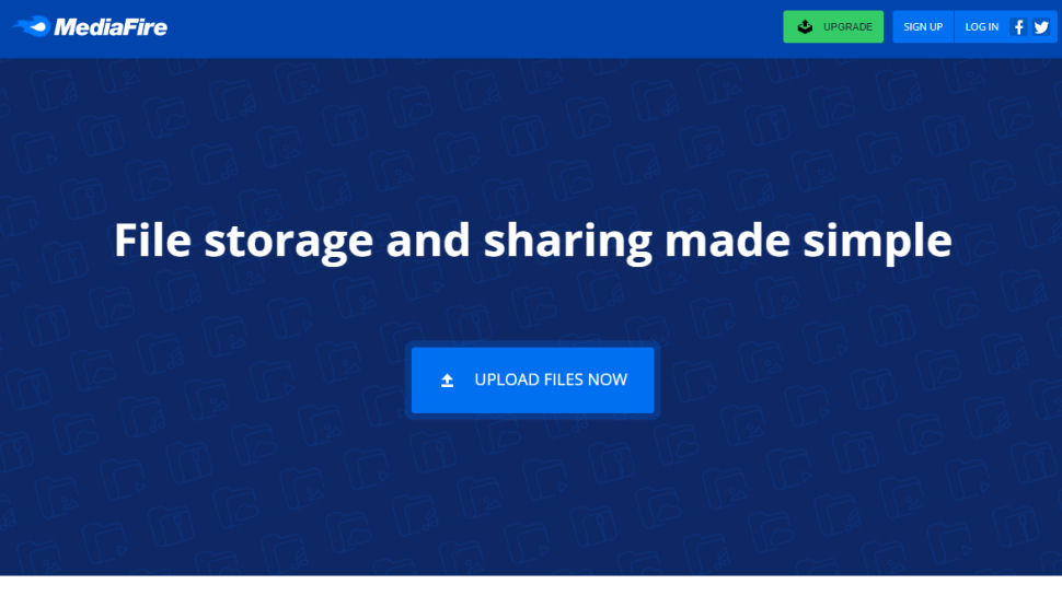 Tangkapan layar situs web untuk MediaFire