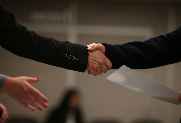 A job fair in California. 