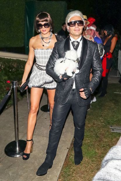 Ryan Seacrest and Shayna Taylor as Karl Lagerfeld and Anna Wintour