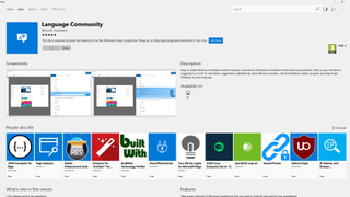 You can see the Language Community app on the Windows Store