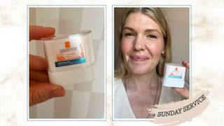 This sheer, sweat-proof SPF50+ stick makes reapplying so easy - it doesn't melt my makeup or mark my clothes