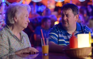 Elsie is very close to Johnny Vegas who played Noreen's on-screen son Geoff in previous series of Benidorm