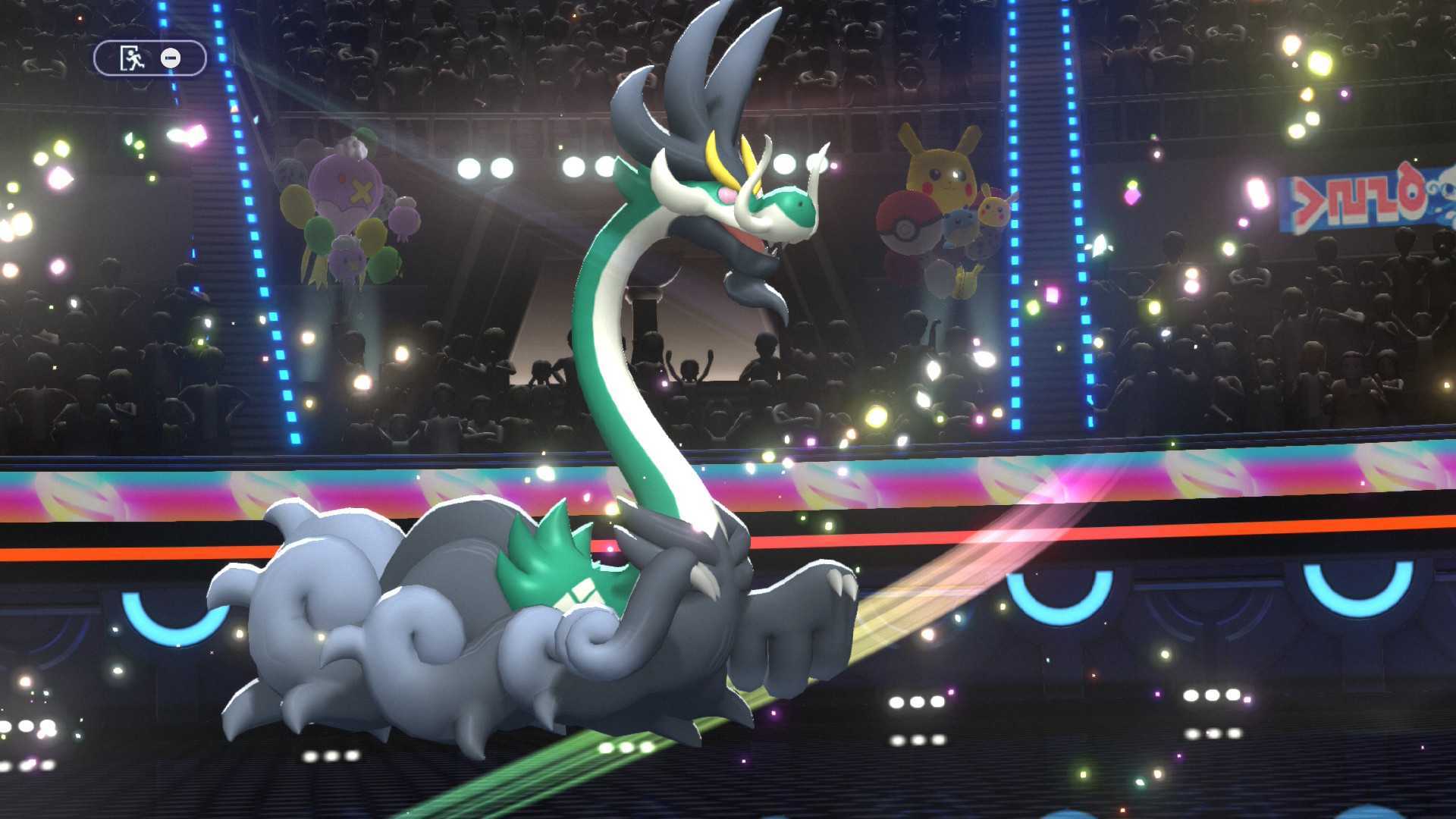 A screenshot of Mega Drampa in Pokemon Champions.