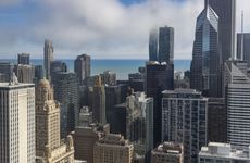chicago skyline, where the Chicago architecture biennial 2025, curated by Florencia Rodriguez, takes place
