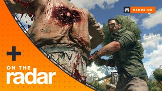 Dying Light: The Beast screenshot of Kyle Crane punching a Biter using the knuckle dusters, with a GamesRadar On The Radar overlay