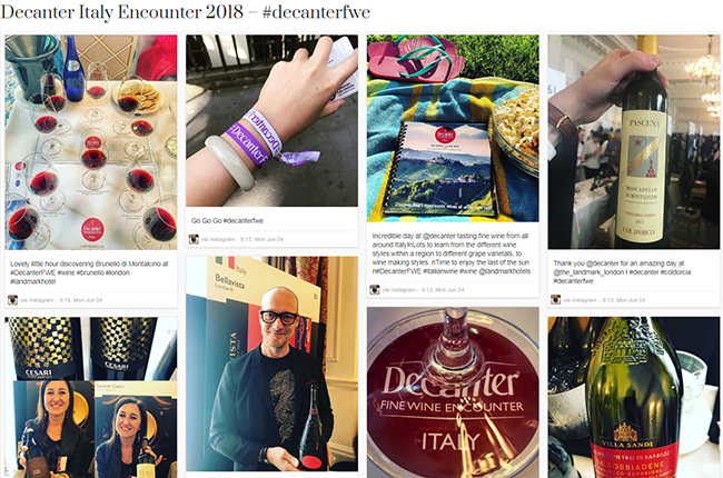 Decanter Italy Encounter 2018