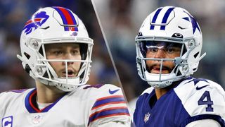 (L to R) Josh Allen and Dak Prescott will face off in the Bills vs Cowboys live stream