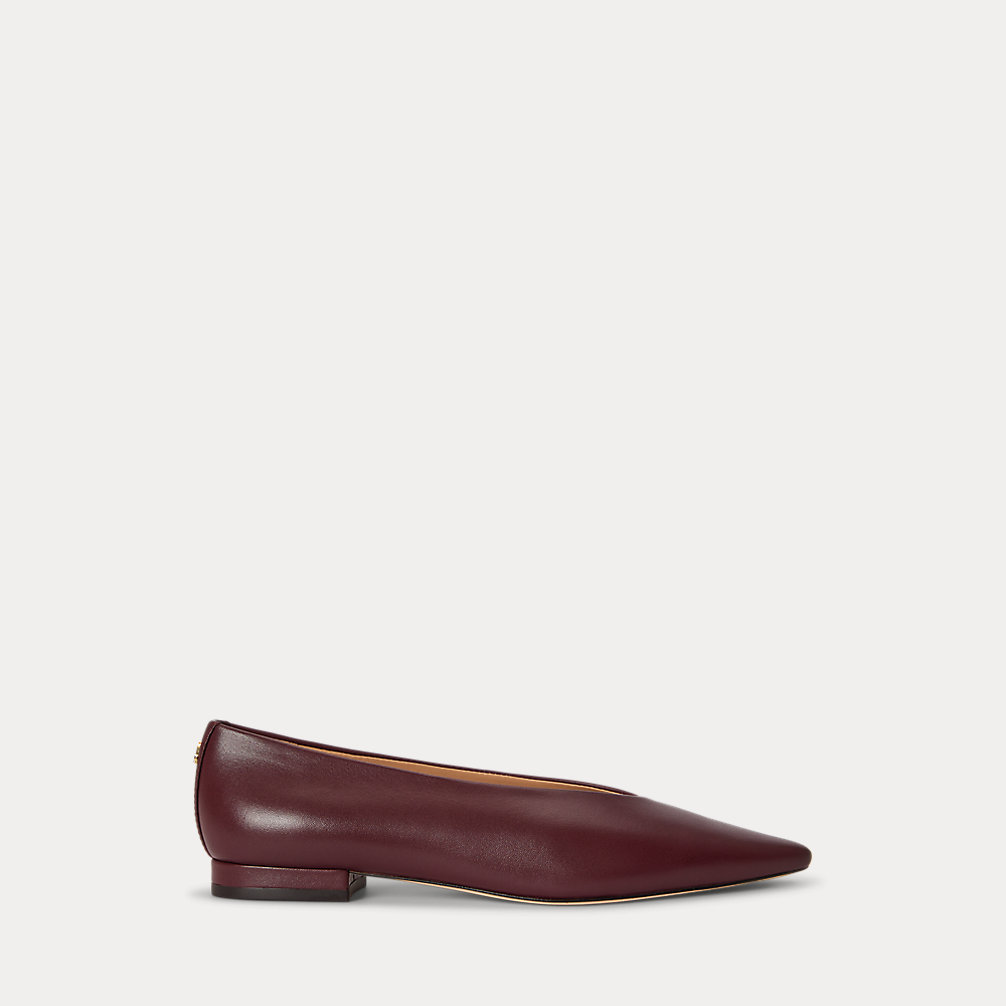 Audri Nappa Leather Ballet Flat