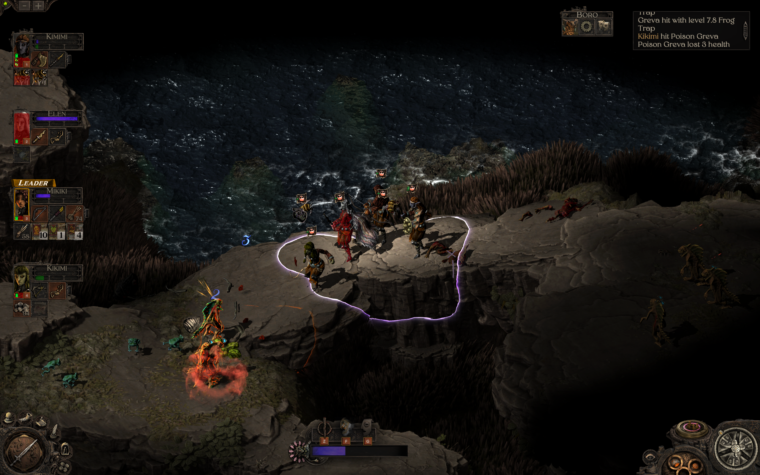 Combat in Banquet for Fools