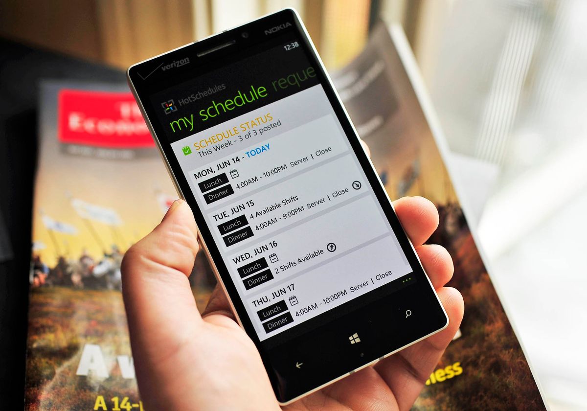 Official HotSchedules app now available for Windows Phone to keep employees  up to date | Windows Central