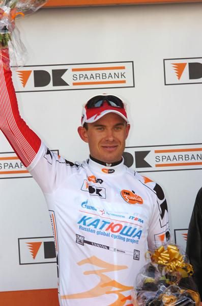 Alexander Kristoff (Katusha) on the podium