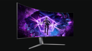 Official product render of the AOC Agon Pro AG456UCZD Ultrawide Monitor.