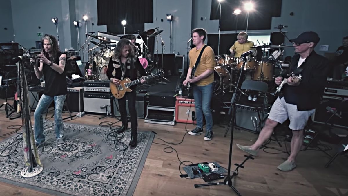 Footage of David Gilmour, Pete Townshend, Kirk Hammett and more