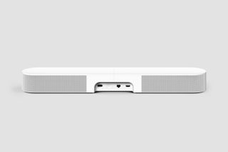 Sonos Beam Gen 2 rear panel on a grey background