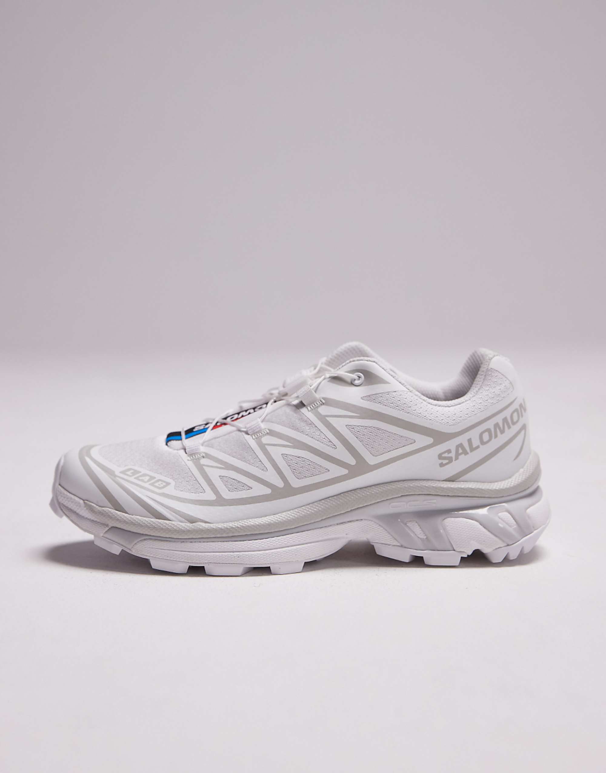 Salomon Xt-6 Unisex Trainers in White and Lunar Rock