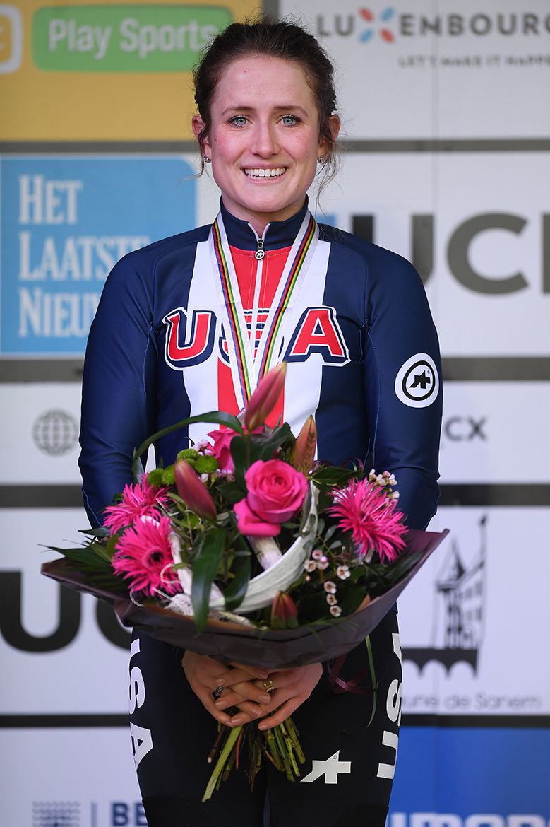 Ellen Noble, women's U23 runner-up at the Bieles cyclo-cross World Championships