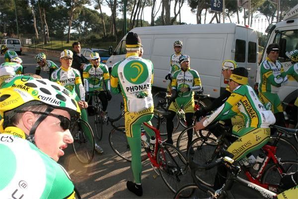 The riders gather