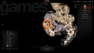 Baldur's Gate 3 companions astarion's location on the map