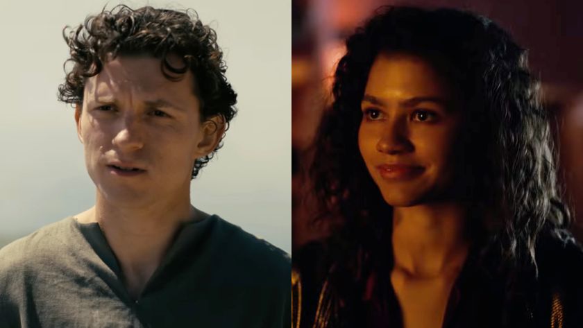 Tom Holland and Zendaya in a side-by-side photo.