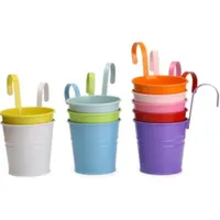 Dipamkar Set of 10 Metal Hanging Plant Pots: £12.99 at Amazon