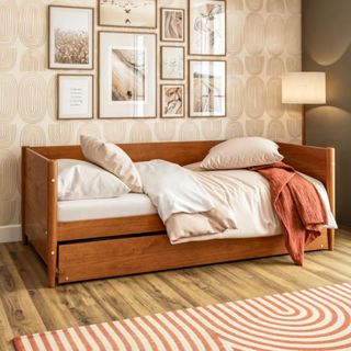 Camello Twin Solid Wood Daybed with Trundle