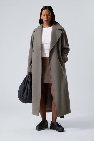 Kia Oversized Wool Blend Coat