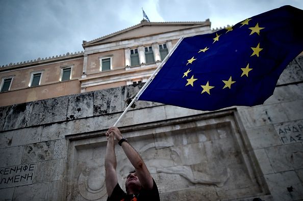 A pro-EU protester.