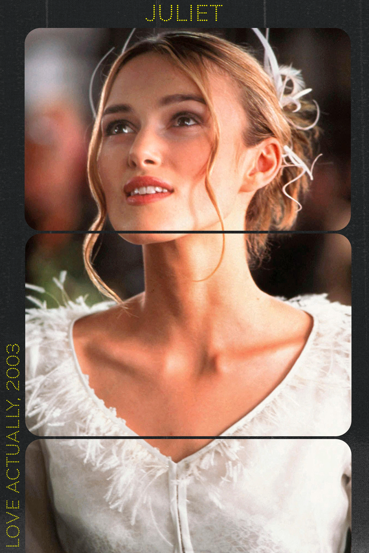 Juliet in Love Actually on her wedding day.