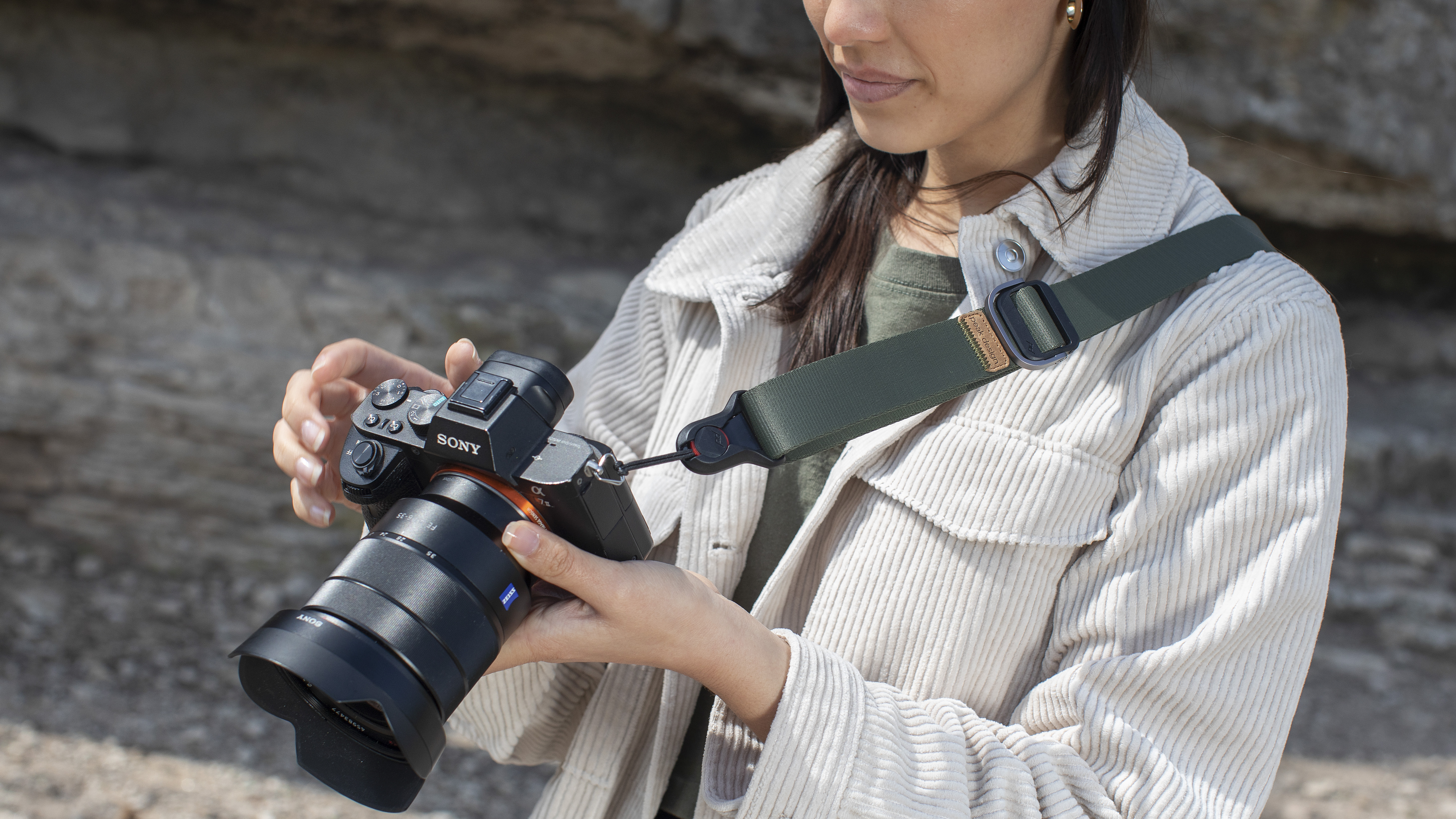 Camera Wrist Strap｜Higher-end and Safer Adjustable Camera Wrist Lanyard Beige Suitable for Nikon/Canon/Sony/Panasonic/Fujifilm/Olympus DSLR or Mirrorless Camera Hand Strap 