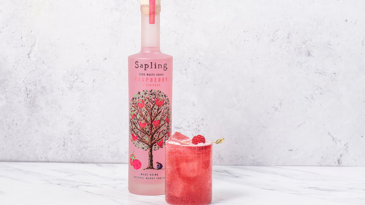 Sapling Spirits raspberry and hibiscus vodka