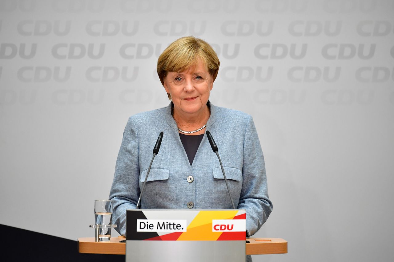 Newly re-elected German Chancellor Angela Merkel.