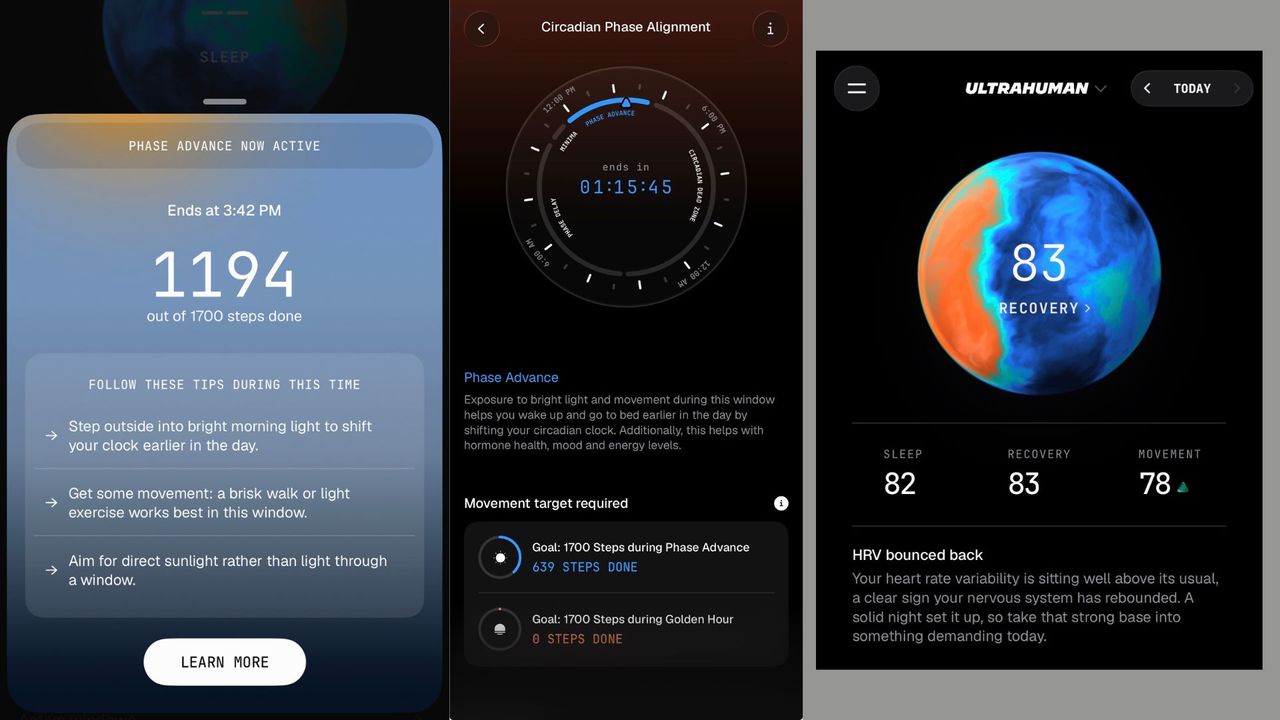 Grace Walsh's data from the Ultrahuman Ring Pro