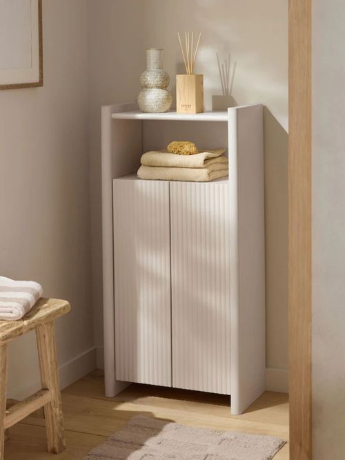 Natural Rib Console Storage Unit