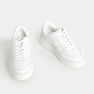 M&S white trainers