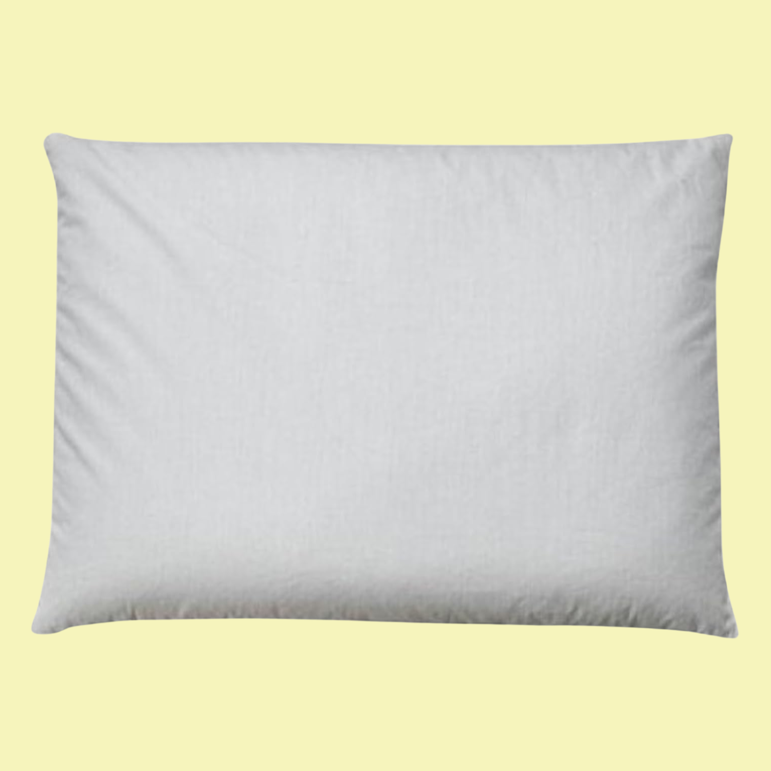 A white buckwheat pillow